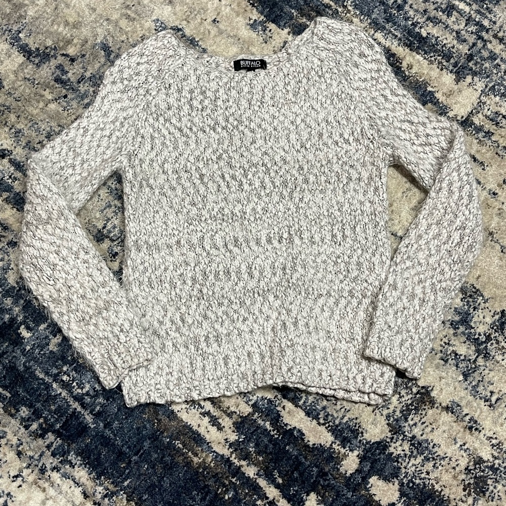 Grey fuzzy sweater